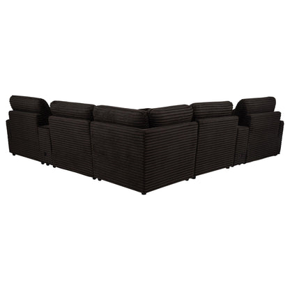  Coaster Furniture Collins 610350P-SETA 7-piece Modular Power Reclining Sectional - Chocolate Brown IMAGE 3