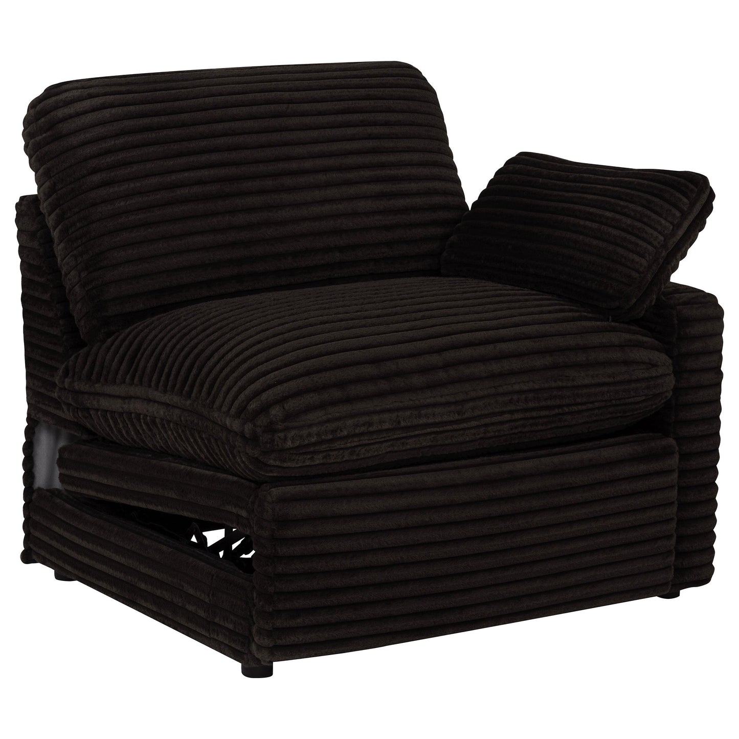  Coaster Furniture Collins 610350RRP Modular RAF Power Recliner - Chocolate Brown IMAGE 2