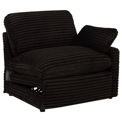  Coaster Furniture Collins 610350RRP Modular RAF Power Recliner - Chocolate Brown IMAGE 2