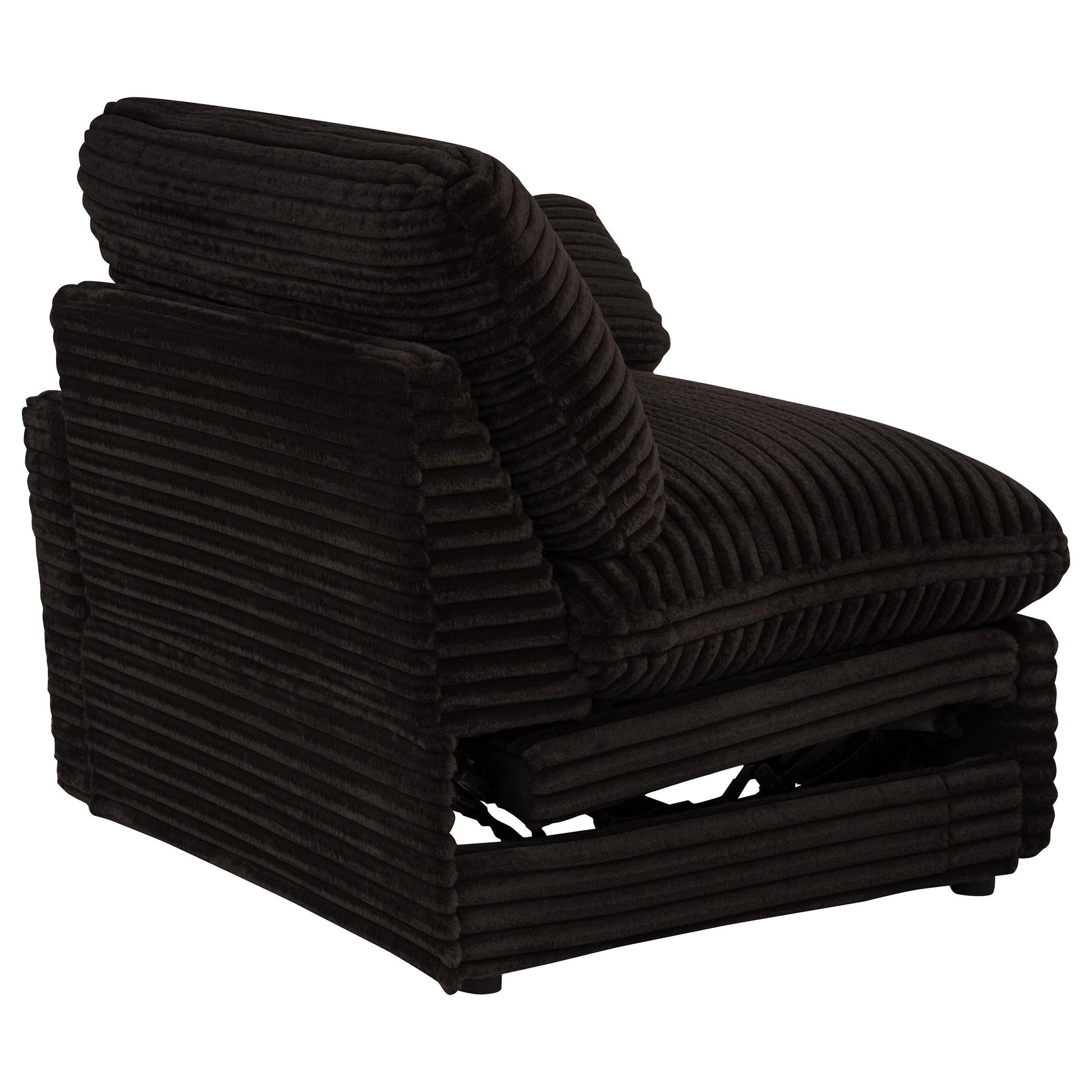  Coaster Furniture Collins 610350RRP Modular RAF Power Recliner - Chocolate Brown IMAGE 3