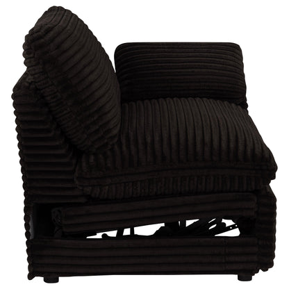  Coaster Furniture Collins 610350RRP Modular RAF Power Recliner - Chocolate Brown IMAGE 5