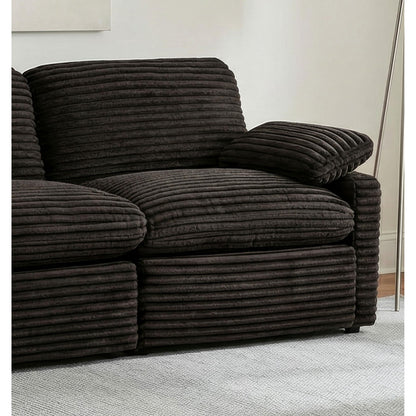  Coaster Furniture Collins 610350RRP Modular RAF Power Recliner - Chocolate Brown IMAGE 6