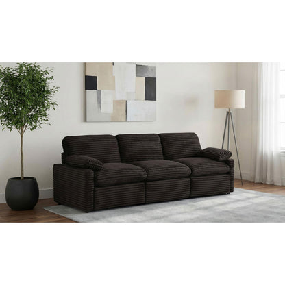  Coaster Furniture Collins 610351P Modular Power Sofa - Chocolate Brown IMAGE 4