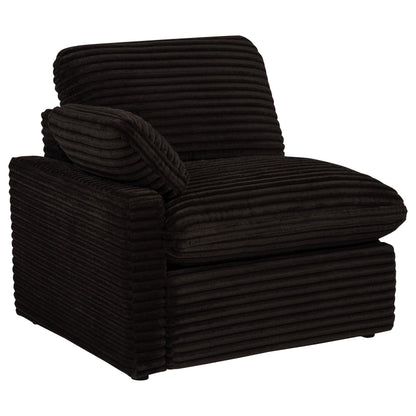  Coaster Furniture Collins 610352P Modular Power Loveseat - Chocolate Brown IMAGE 1