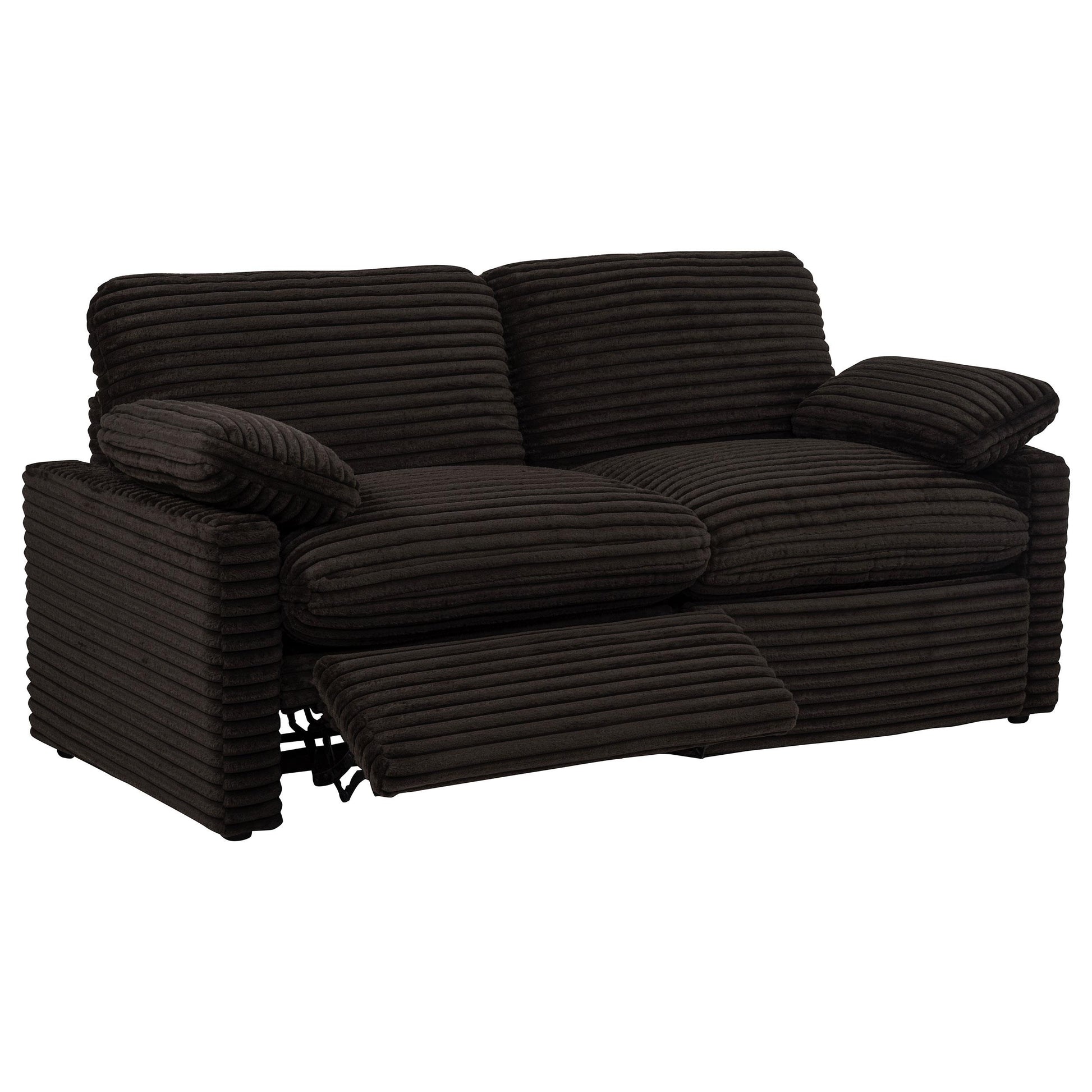  Coaster Furniture Collins 610352P Modular Power Loveseat - Chocolate Brown IMAGE 10