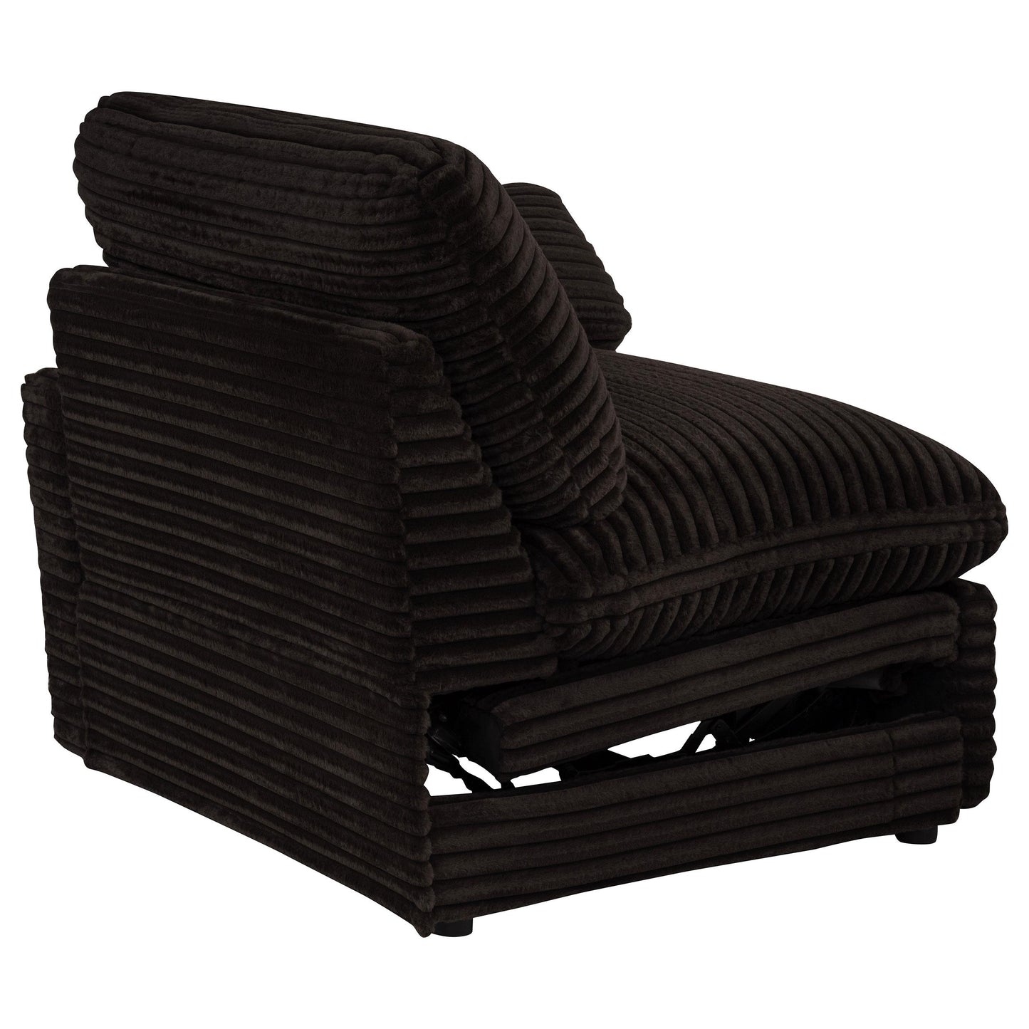 Coaster Furniture Collins 610352P Modular Power Loveseat - Chocolate Brown IMAGE 6