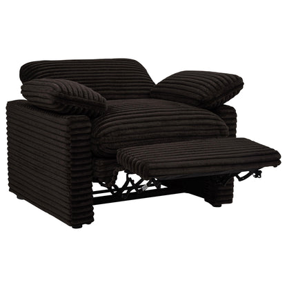  Coaster Furniture Collins 610353P Upholstered Power Recliner Chair - Chocolate Brown IMAGE 13