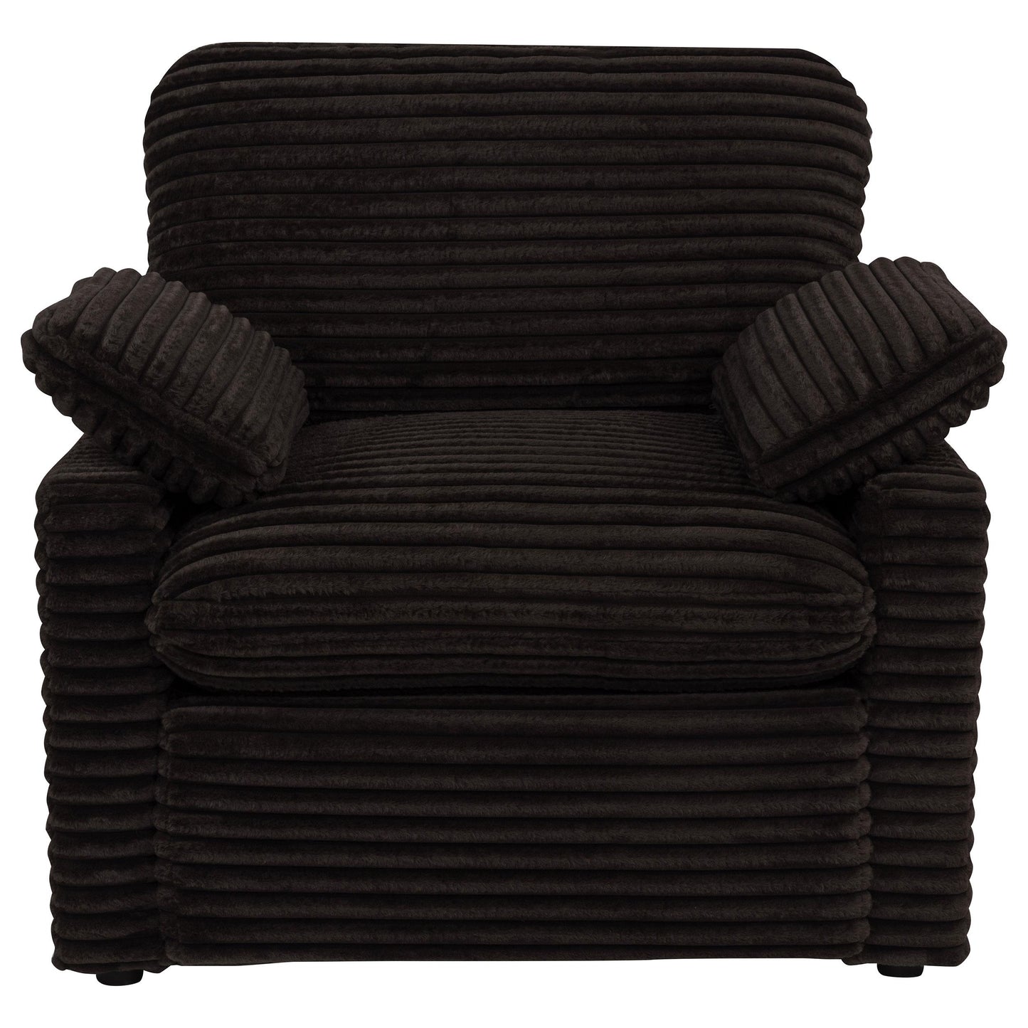  Coaster Furniture Collins 610353P Upholstered Power Recliner Chair - Chocolate Brown IMAGE 3