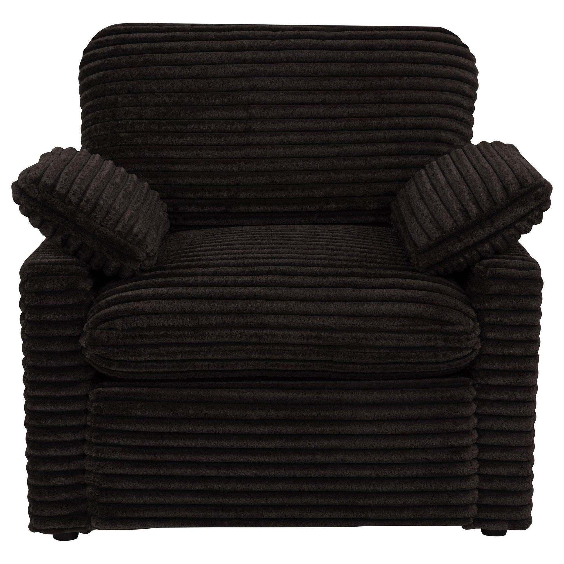  Coaster Furniture Collins 610353P Upholstered Power Recliner Chair - Chocolate Brown IMAGE 3