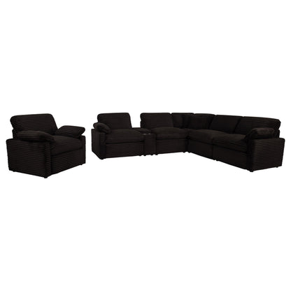  Coaster Furniture Collins 610353P Upholstered Power Recliner Chair - Chocolate Brown IMAGE 8