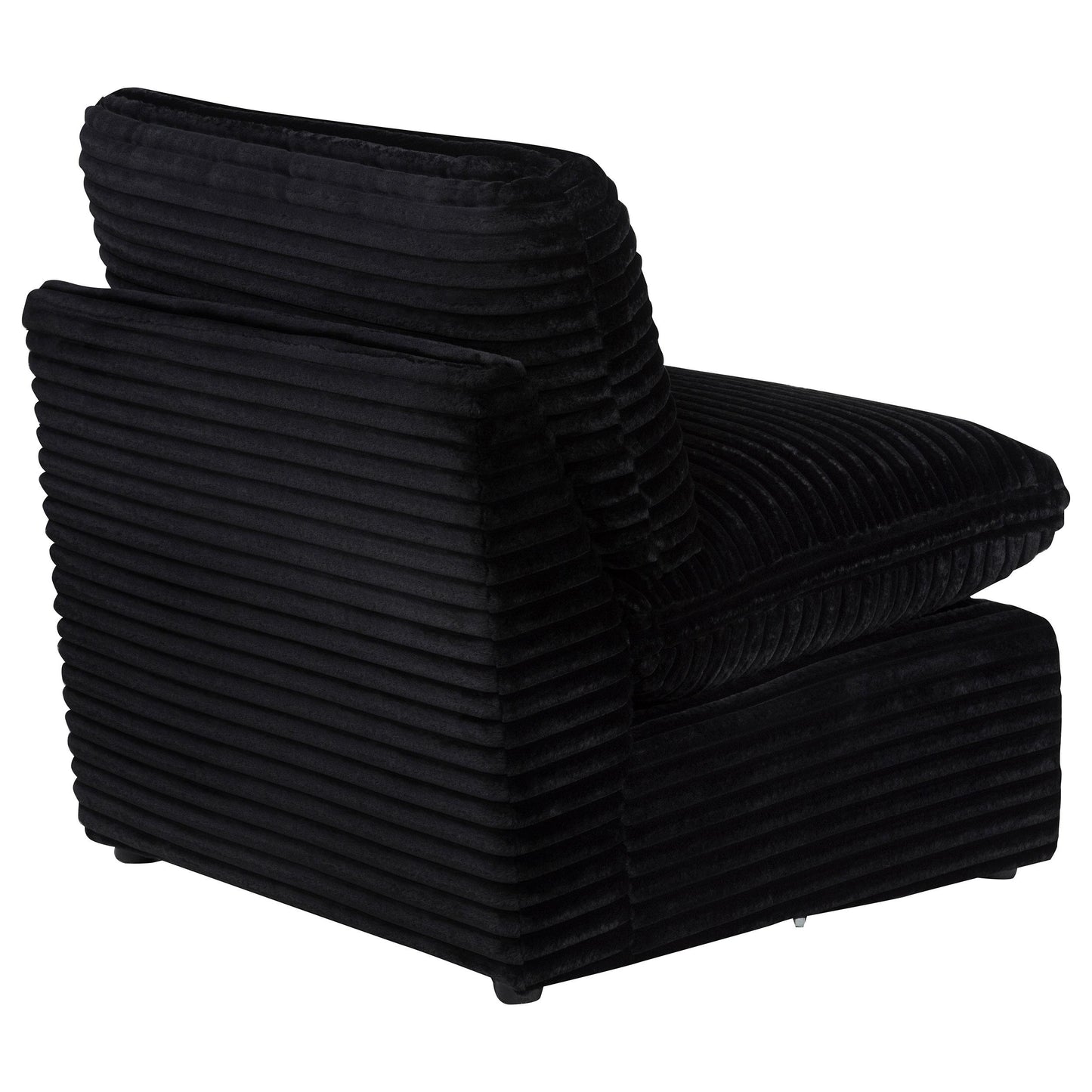  Coaster Furniture Collins 610360AC Modular Armless Chair - Black IMAGE 2