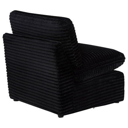  Coaster Furniture Collins 610360AC Modular Armless Chair - Black IMAGE 2