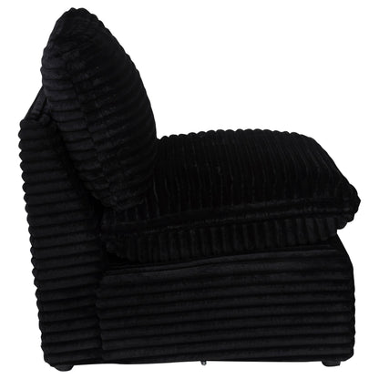  Coaster Furniture Collins 610360AC Modular Armless Chair - Black IMAGE 4