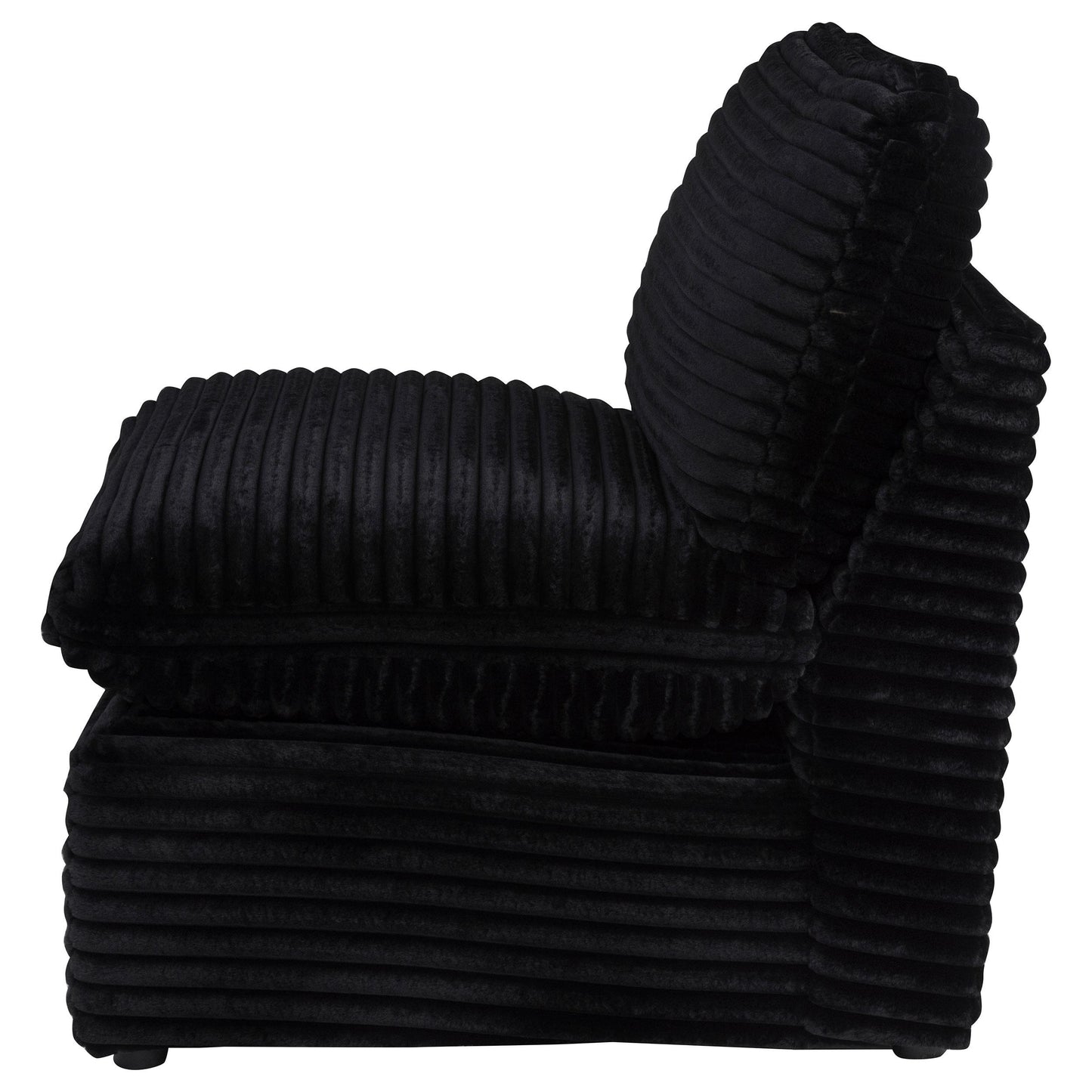  Coaster Furniture Collins 610360AC Modular Armless Chair - Black IMAGE 5