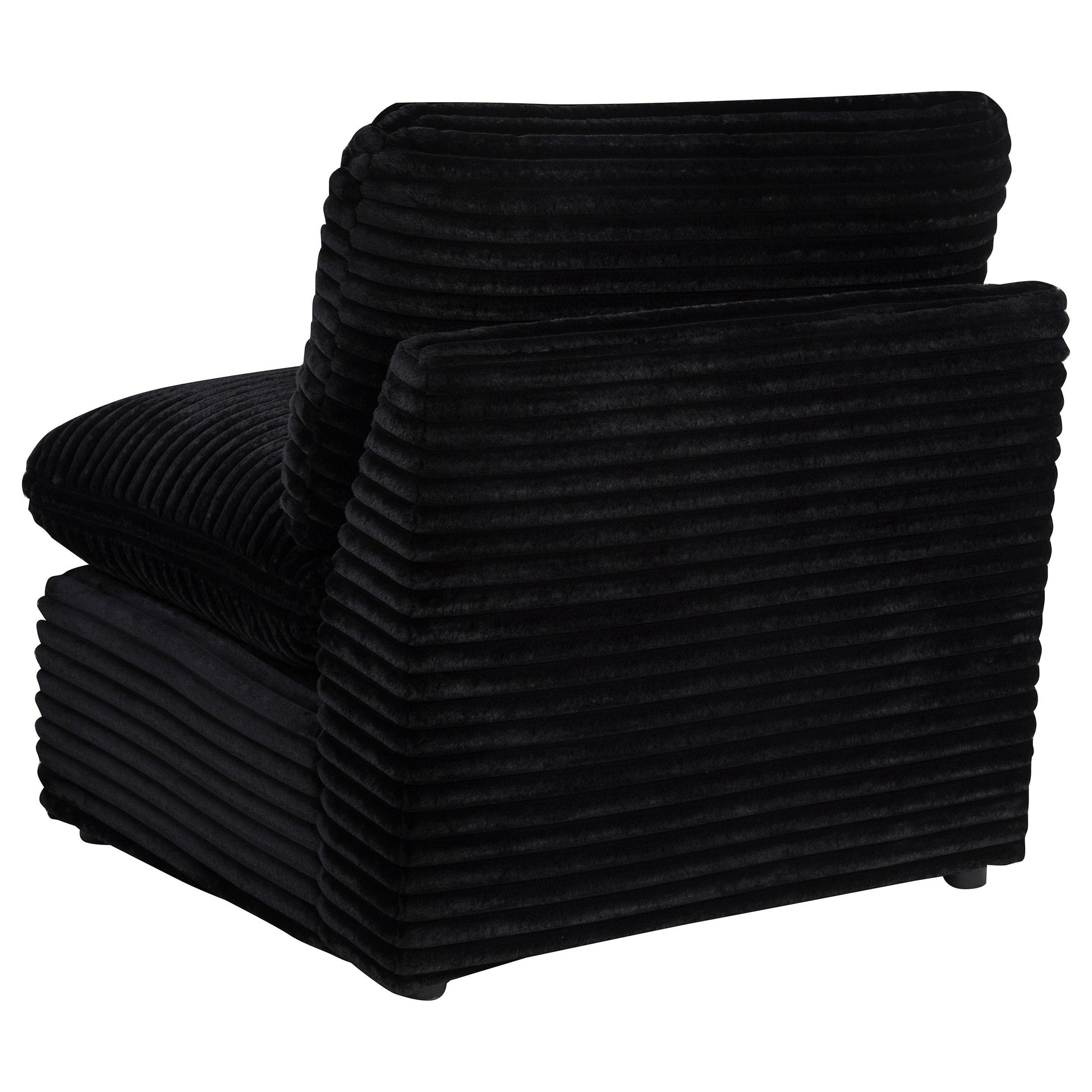  Coaster Furniture Collins 610360AC Modular Armless Chair - Black IMAGE 7