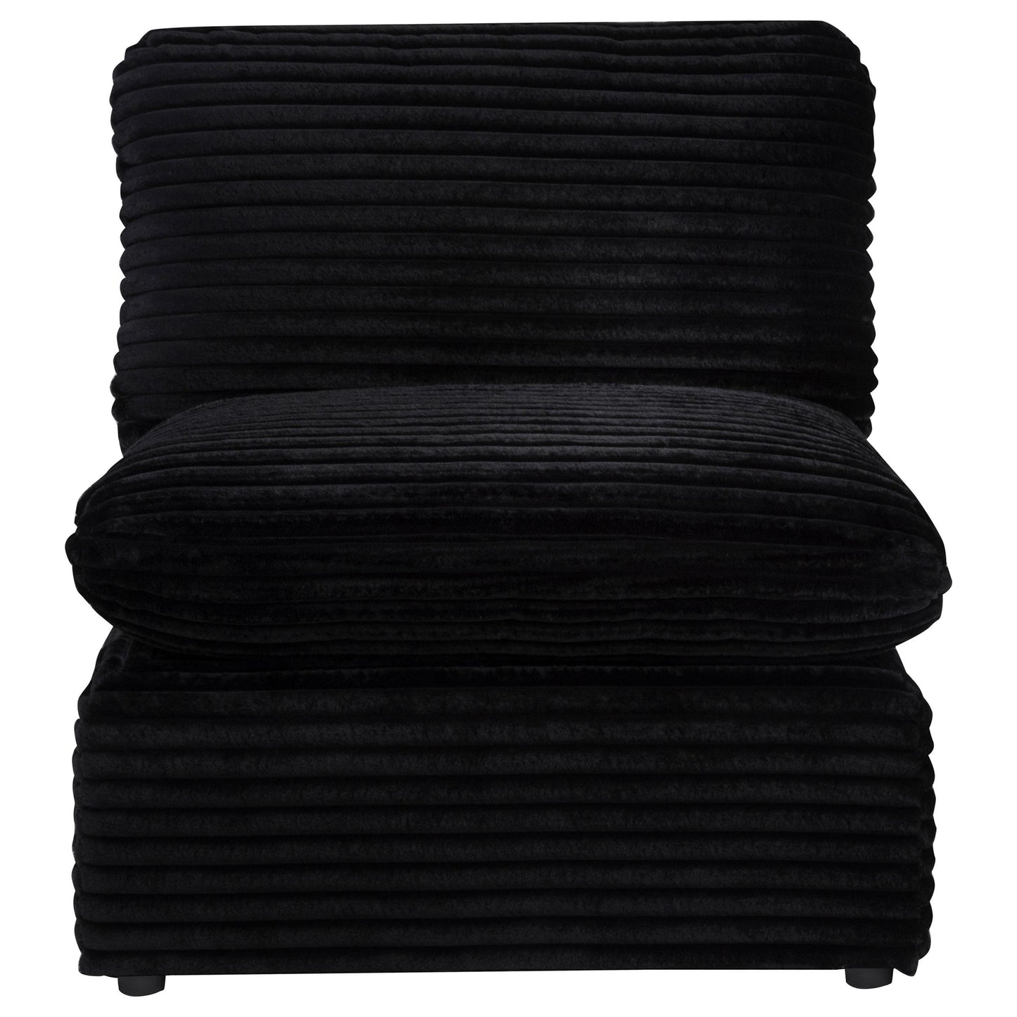  Coaster Furniture Collins 610360AC Modular Armless Chair - Black IMAGE 8