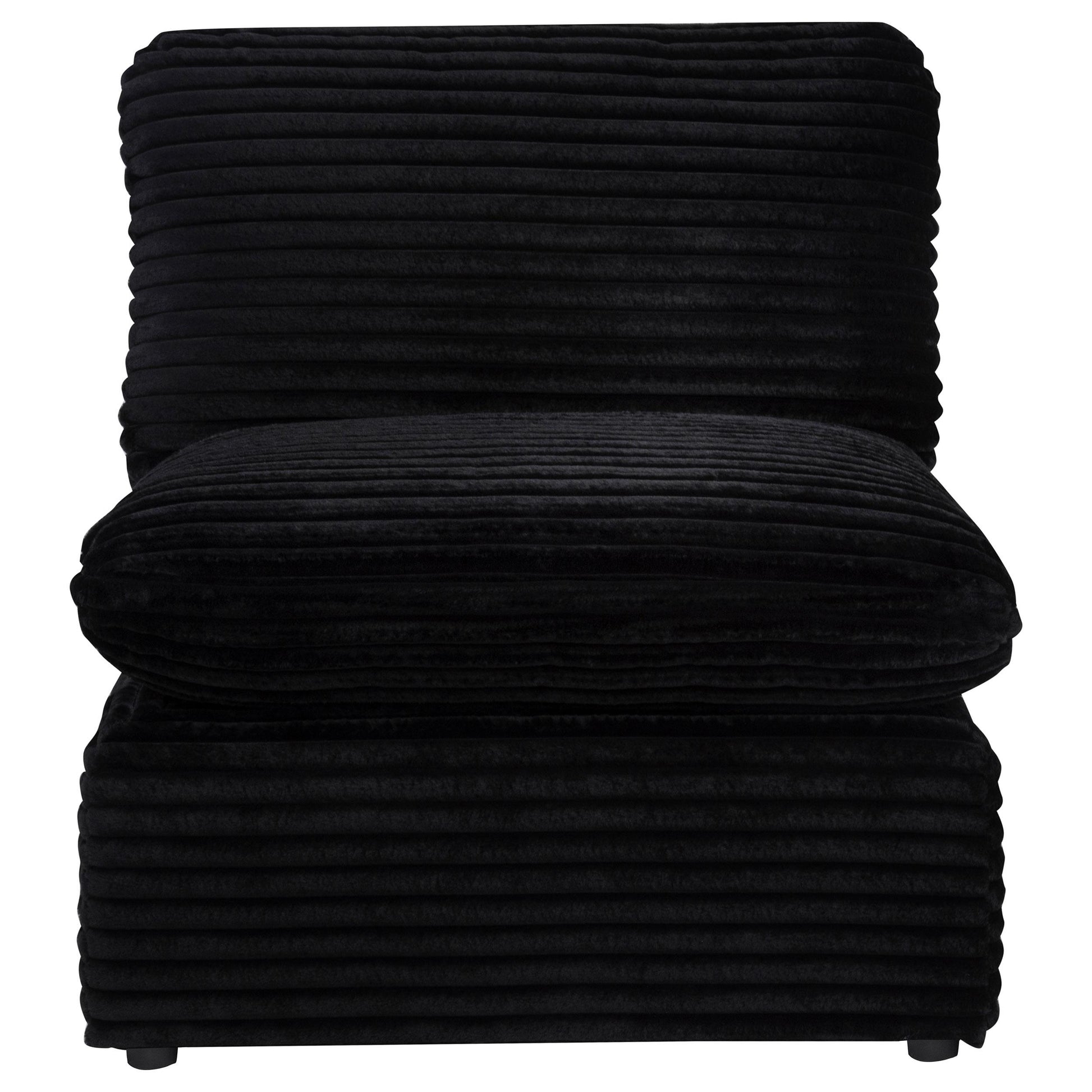  Coaster Furniture Collins 610360AC Modular Armless Chair - Black IMAGE 8