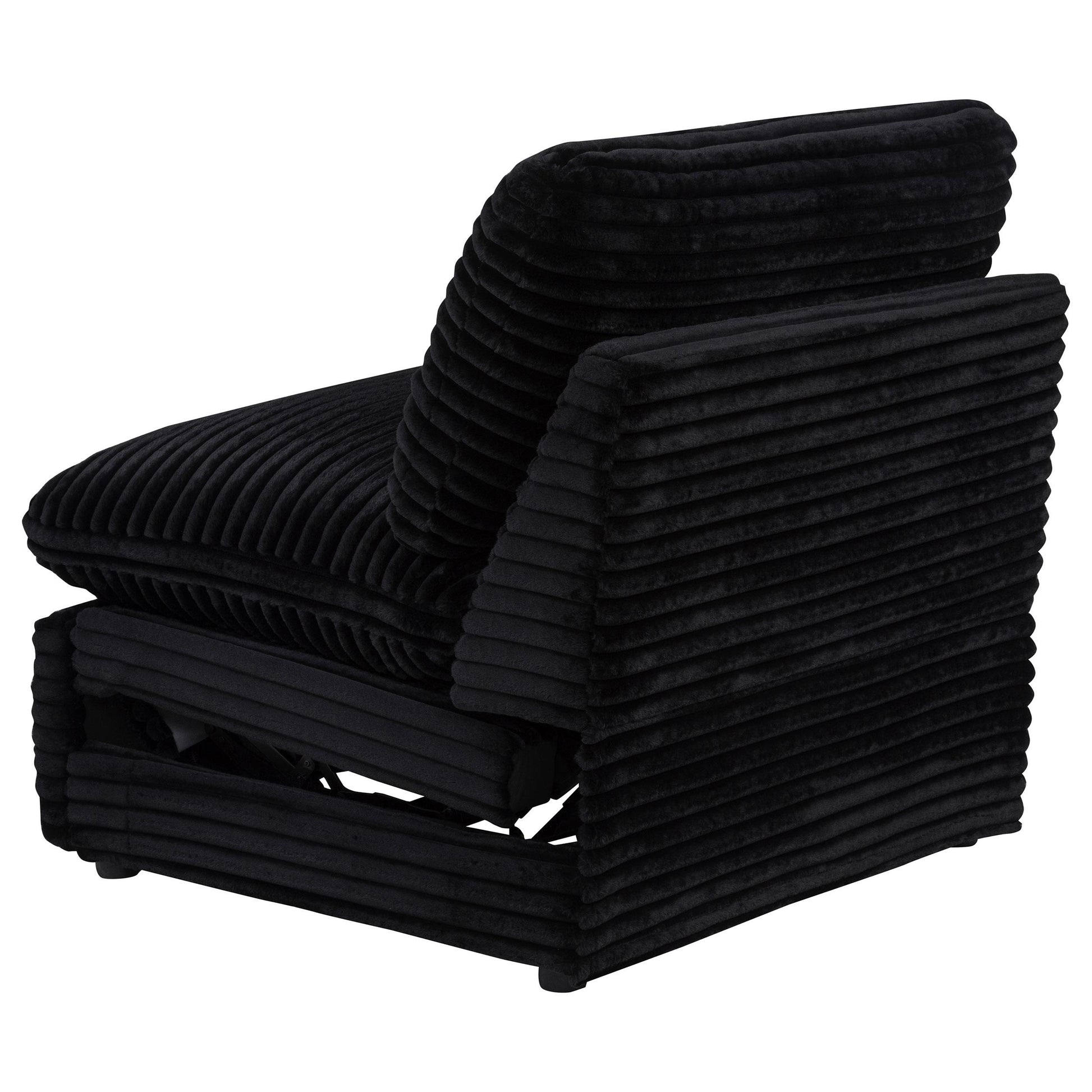  Coaster Furniture Collins 610360ARP Modular Power Armless Recliner - Black IMAGE 11