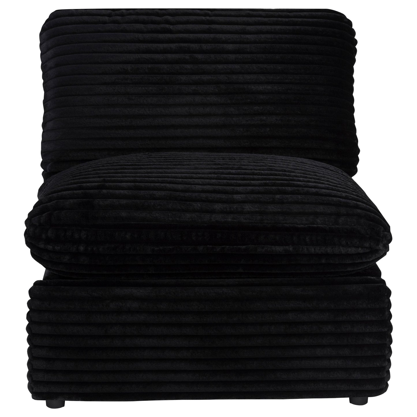  Coaster Furniture Collins 610360ARP Modular Power Armless Recliner - Black IMAGE 3