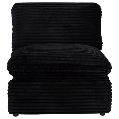  Coaster Furniture Collins 610360ARP Modular Power Armless Recliner - Black IMAGE 3