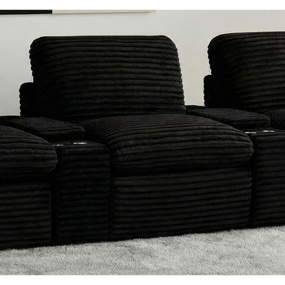  Coaster Furniture Collins 610360ARP Modular Power Armless Recliner - Black IMAGE 5