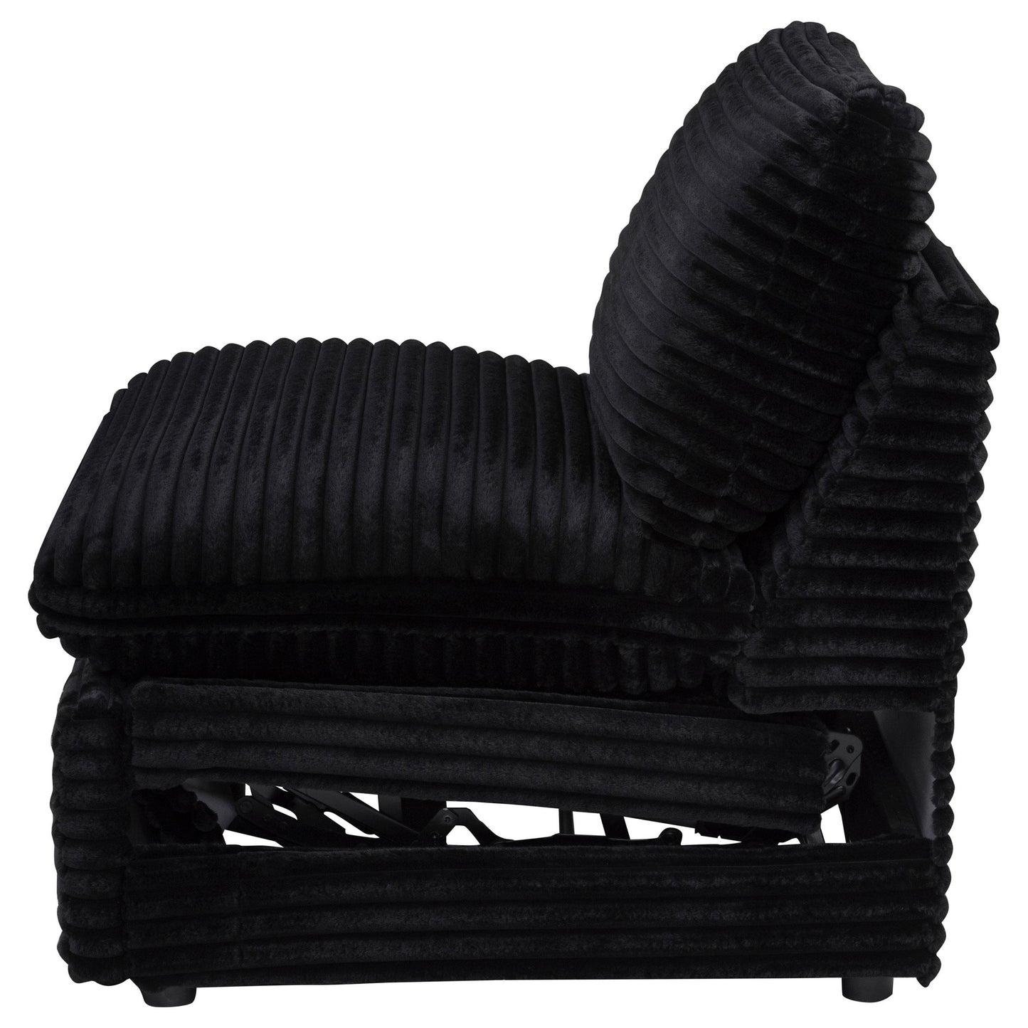  Coaster Furniture Collins 610360ARP Modular Power Armless Recliner - Black IMAGE 9