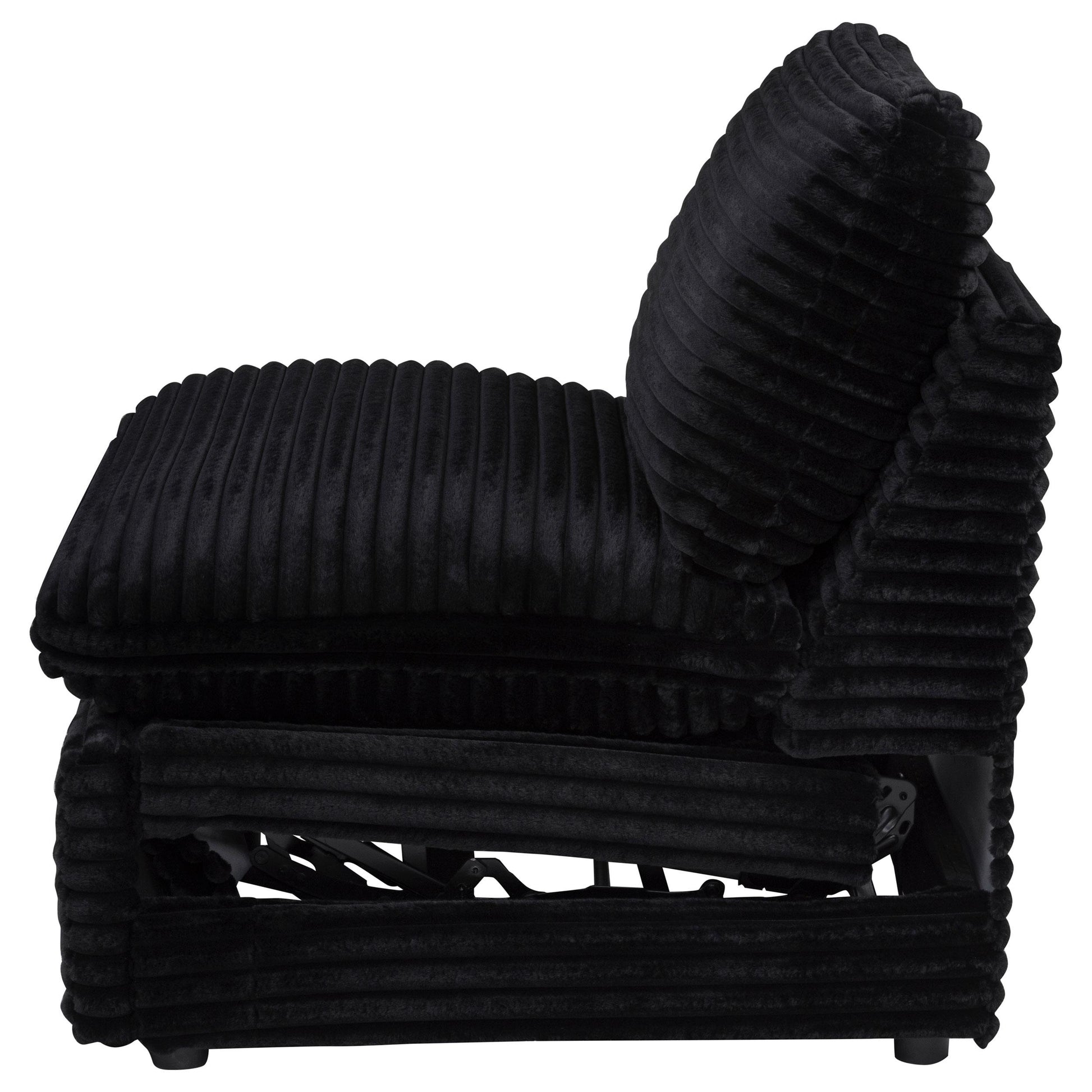  Coaster Furniture Collins 610360ARP Modular Power Armless Recliner - Black IMAGE 9