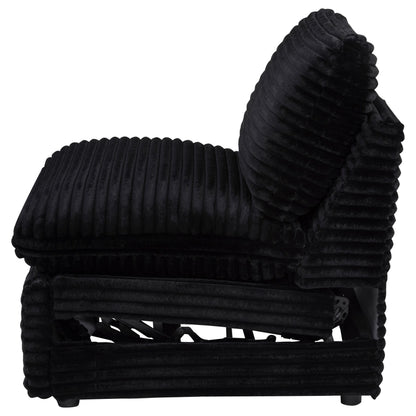  Coaster Furniture Collins 610360ARP Modular Power Armless Recliner - Black IMAGE 9