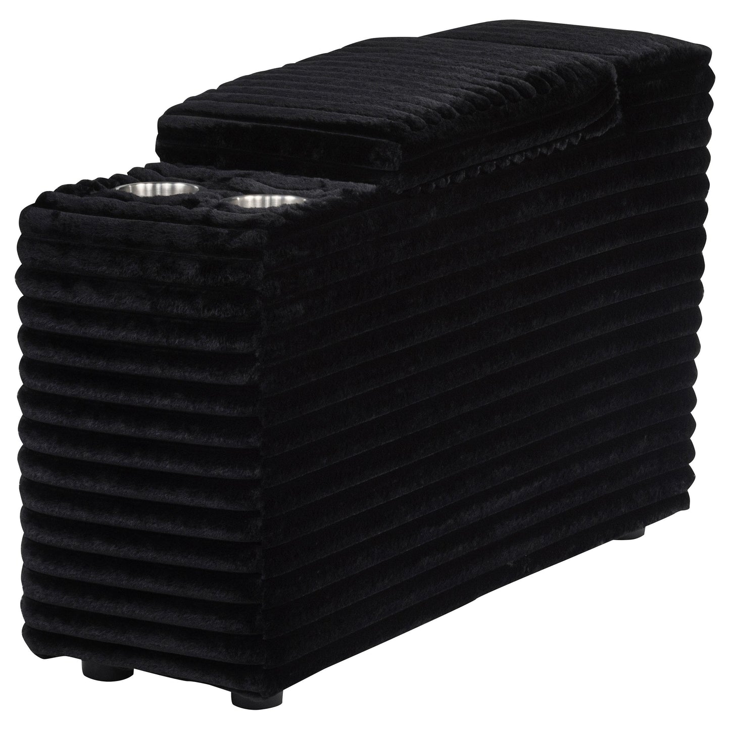  Coaster Furniture Collins 610360CON Upholstered Modular Storage Console - Black IMAGE 12