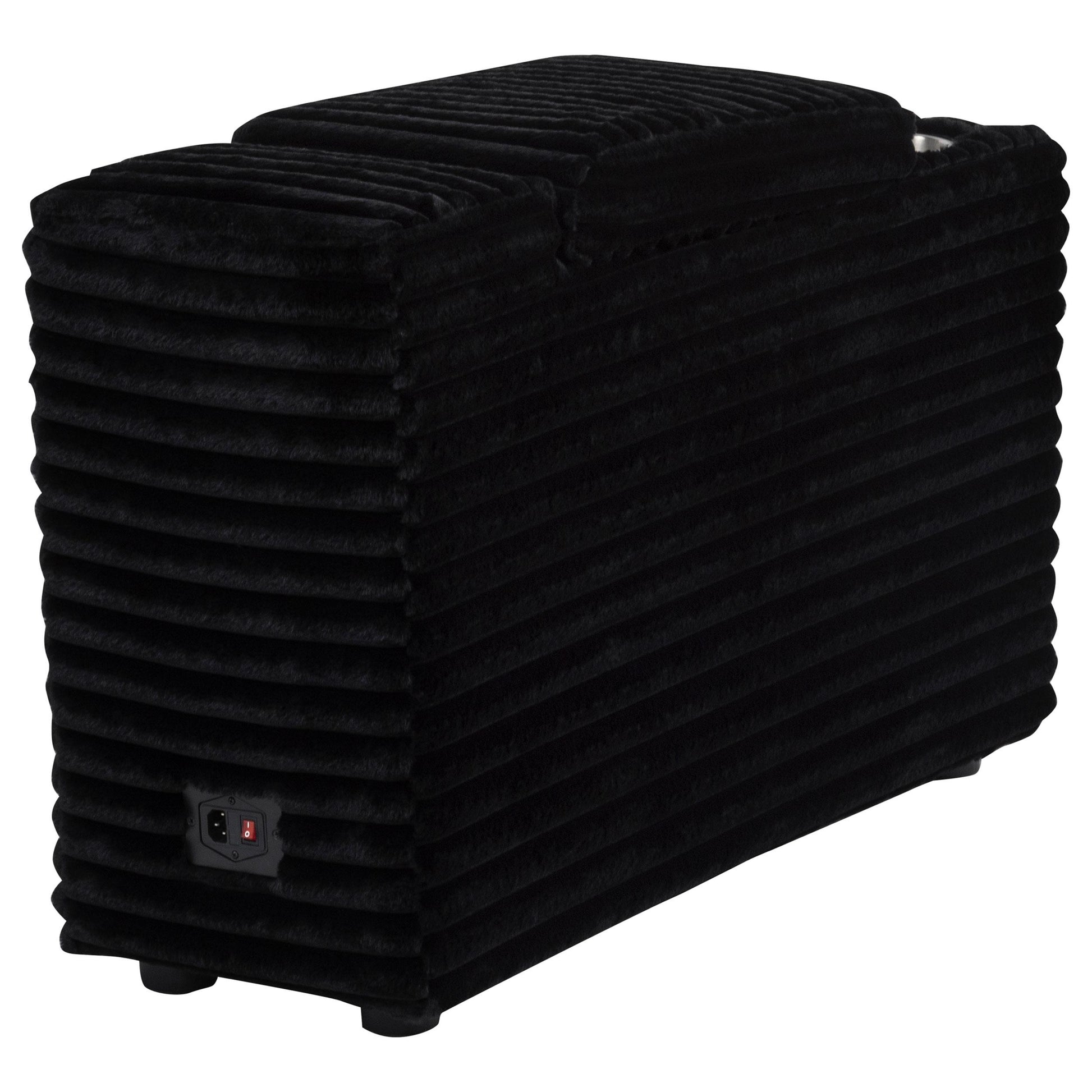  Coaster Furniture Collins 610360CON Upholstered Modular Storage Console - Black IMAGE 8