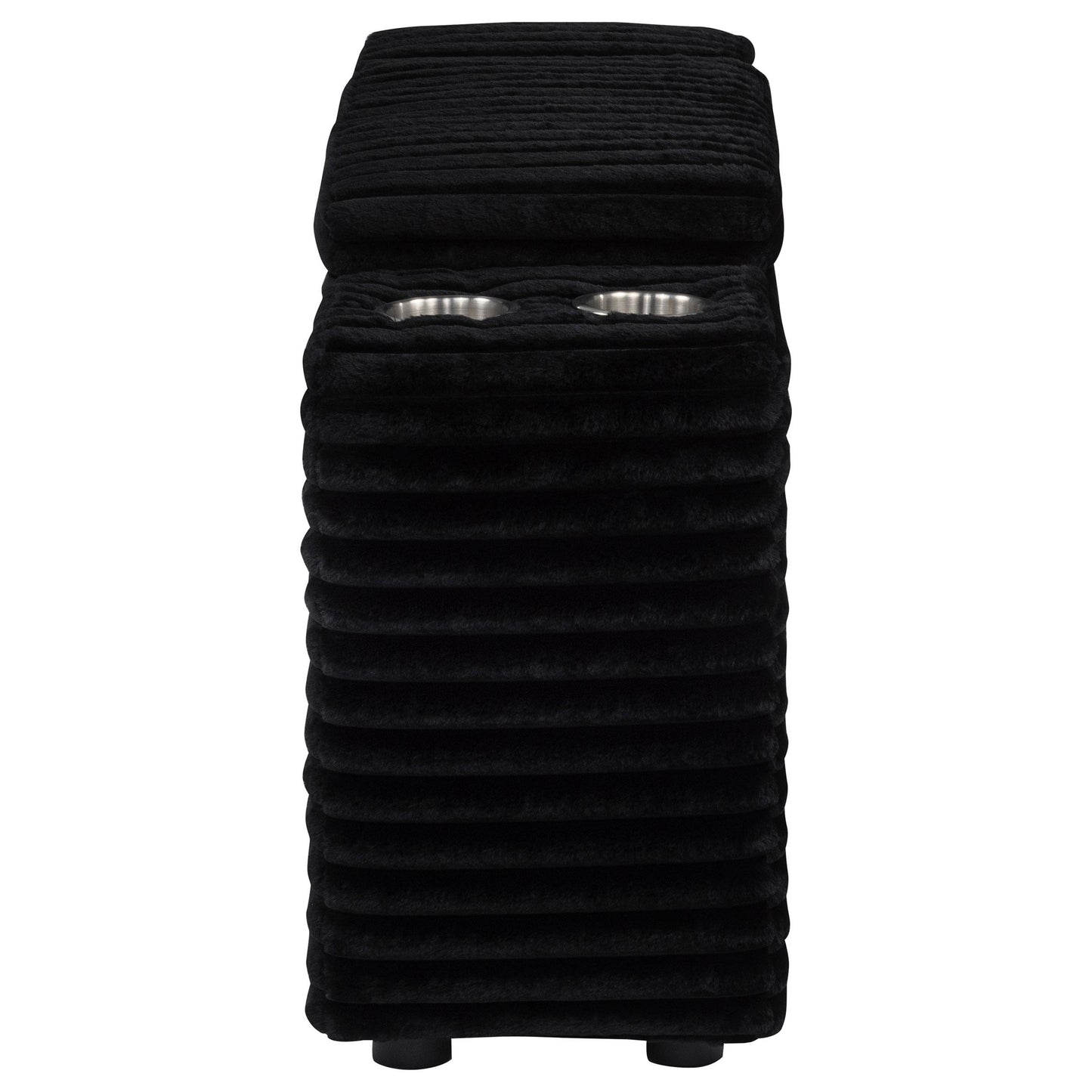  Coaster Furniture Collins 610360CON Upholstered Modular Storage Console - Black IMAGE 9