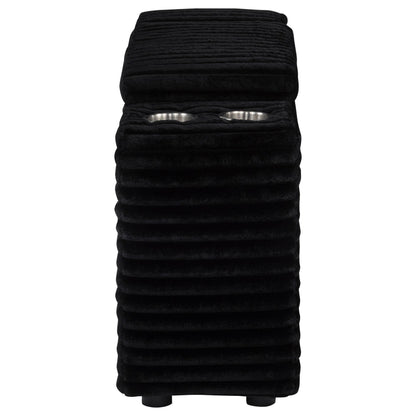  Coaster Furniture Collins 610360CON Upholstered Modular Storage Console - Black IMAGE 9