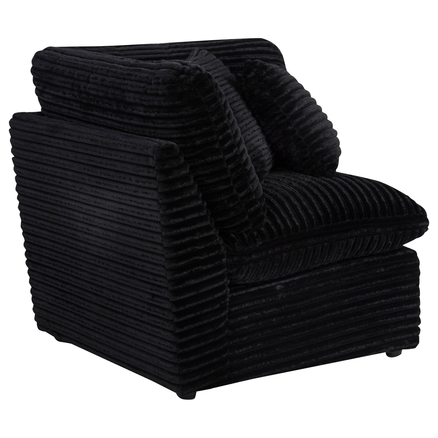  Coaster Furniture Collins 610360CRN Modular Corner Chair - Black IMAGE 1