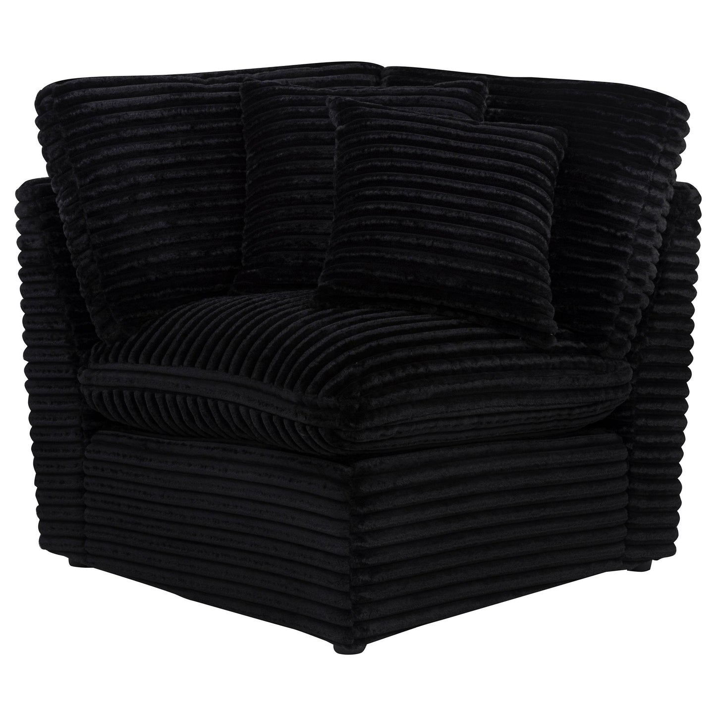  Coaster Furniture Collins 610360CRN Modular Corner Chair - Black IMAGE 2