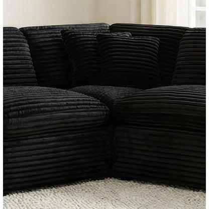  Coaster Furniture Collins 610360CRN Modular Corner Chair - Black IMAGE 4