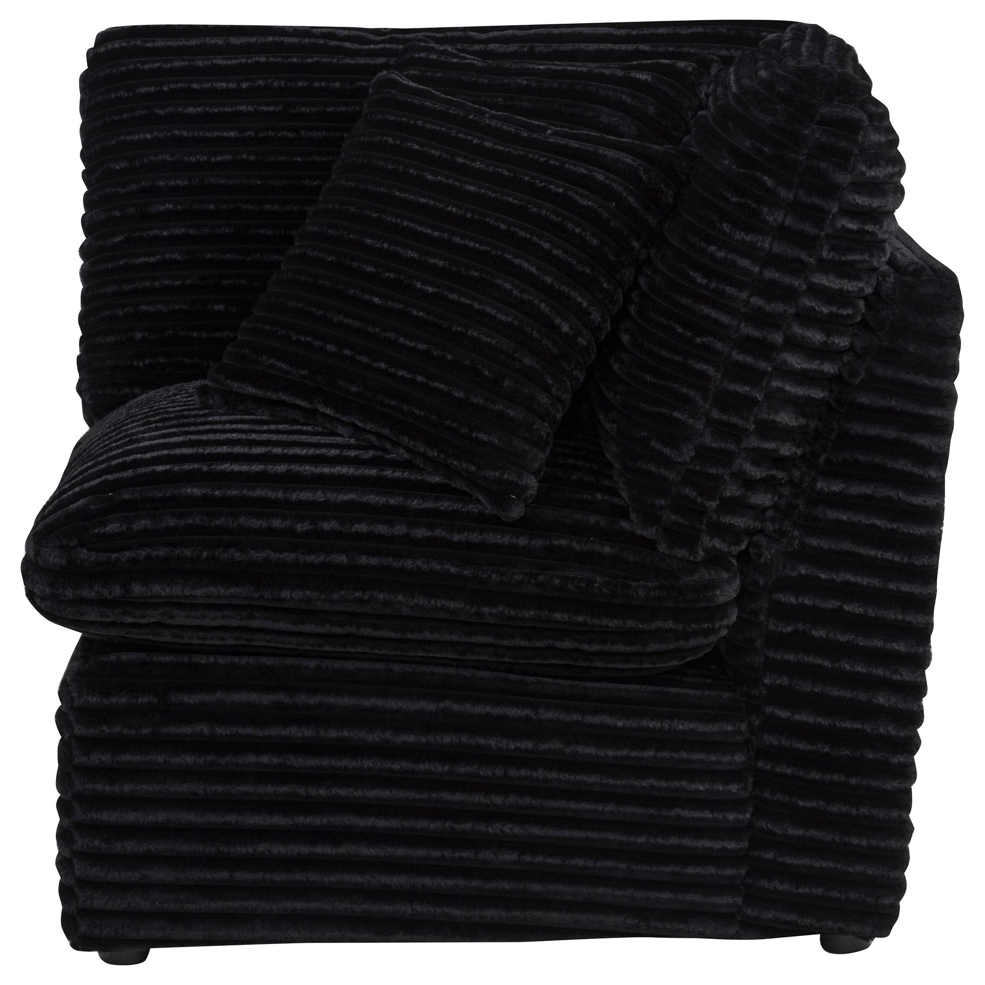  Coaster Furniture Collins 610360CRN Modular Corner Chair - Black IMAGE 5