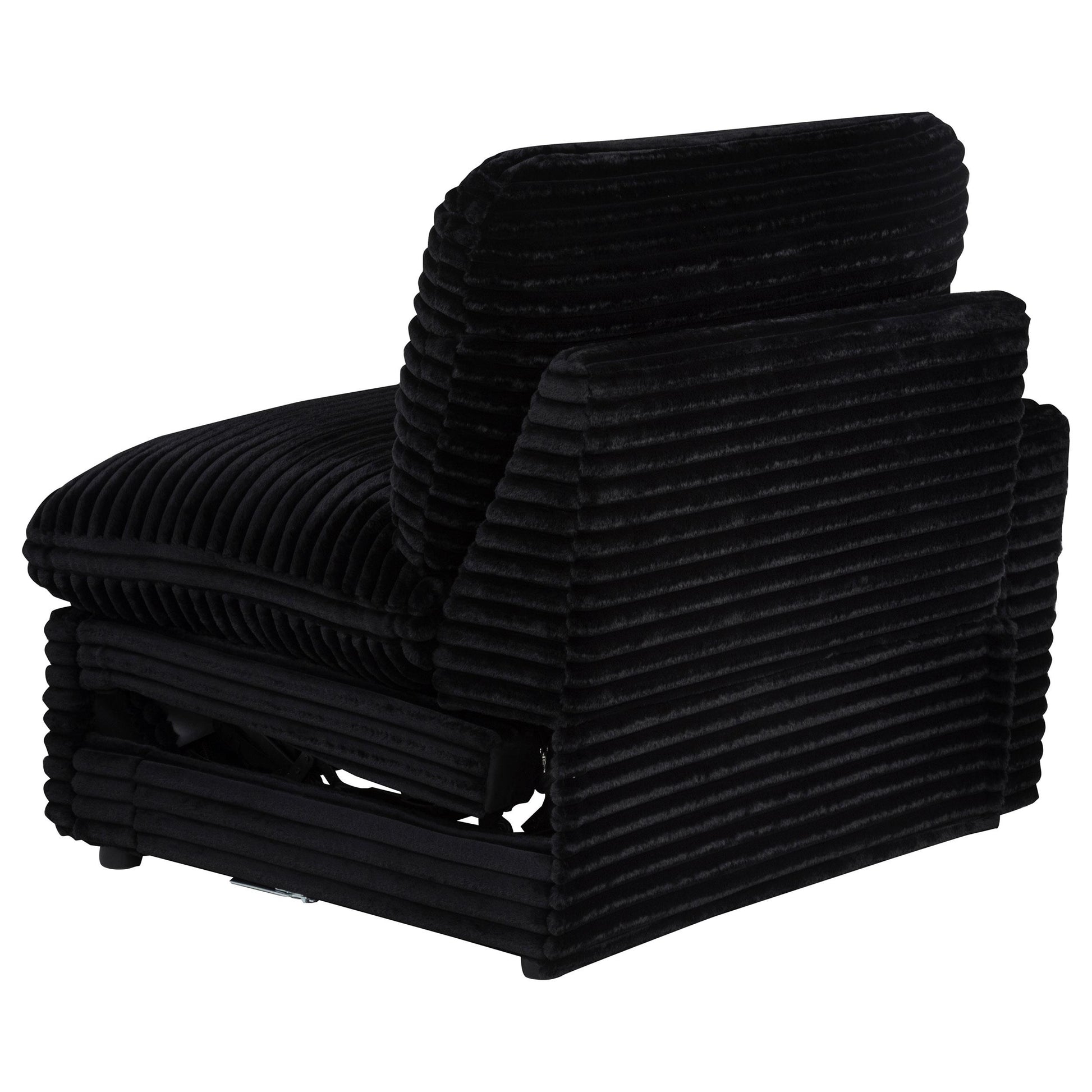  Coaster Furniture Collins 610360LRP Modular LAF Power Recliner - Black IMAGE 12