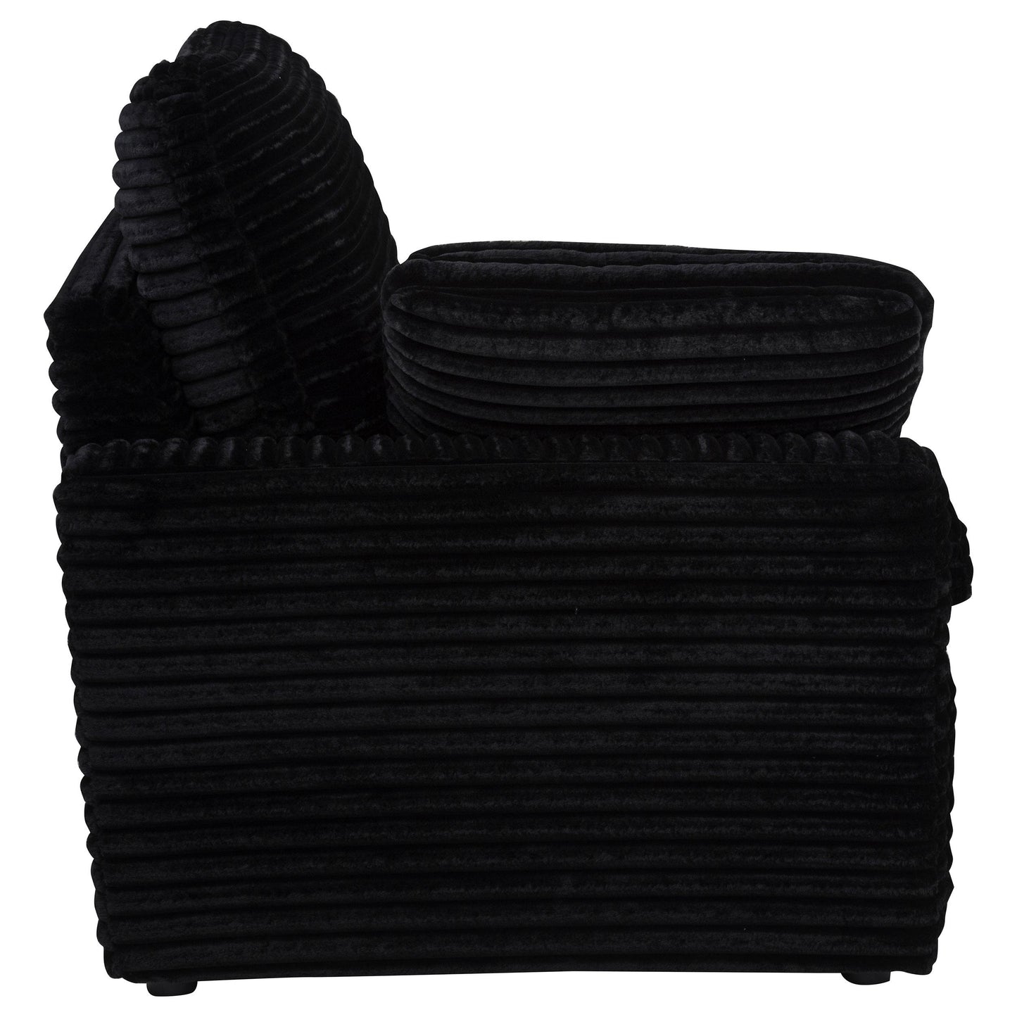  Coaster Furniture Collins 610360LRP Modular LAF Power Recliner - Black IMAGE 4