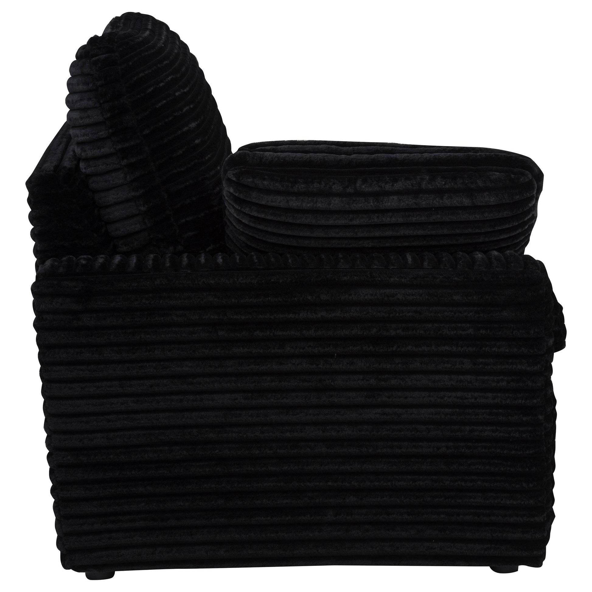  Coaster Furniture Collins 610360LRP Modular LAF Power Recliner - Black IMAGE 4