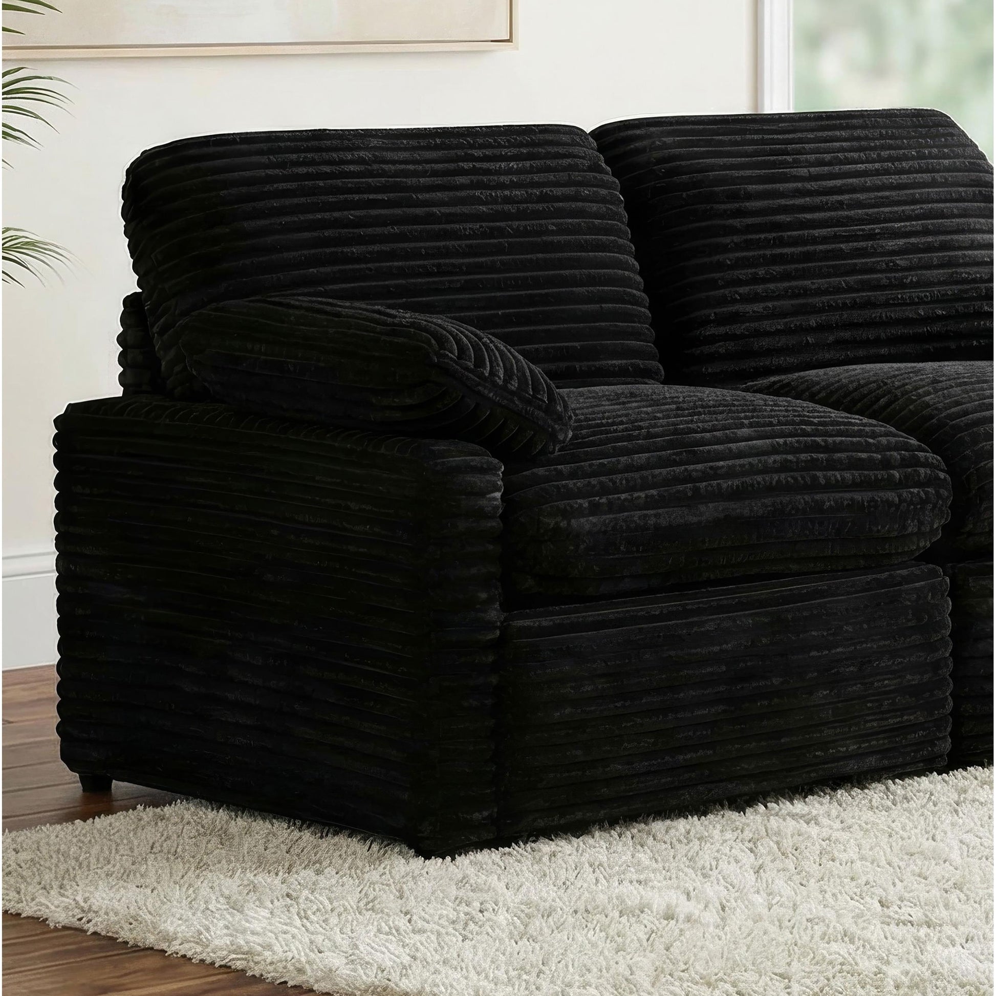  Coaster Furniture Collins 610360LRP Modular LAF Power Recliner - Black IMAGE 5