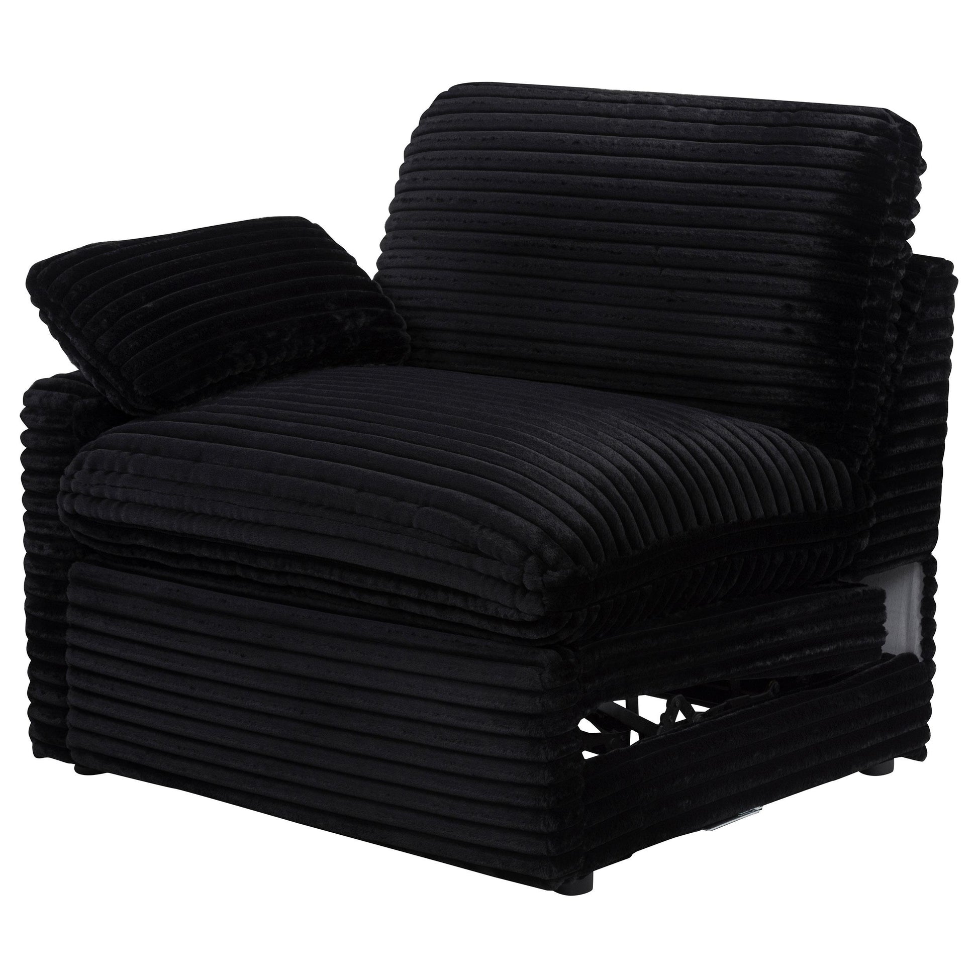  Coaster Furniture Collins 610360LRP Modular LAF Power Recliner - Black IMAGE 6