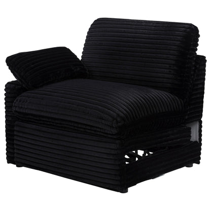  Coaster Furniture Collins 610360LRP Modular LAF Power Recliner - Black IMAGE 6