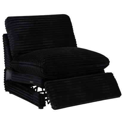  Coaster Furniture Collins 610360P 5-piece Modular Power Reclining Sectional - Black IMAGE 8