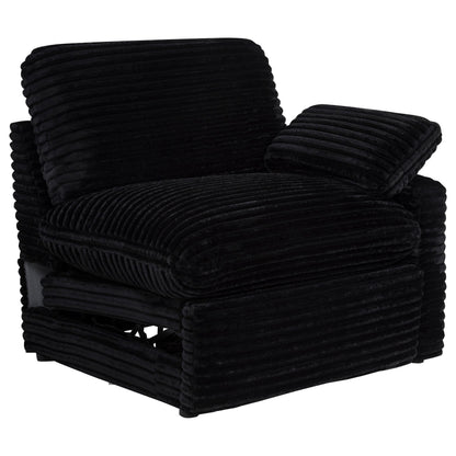  Coaster Furniture Collins 610360RRP Modular RAF Power Recliner - Black IMAGE 1