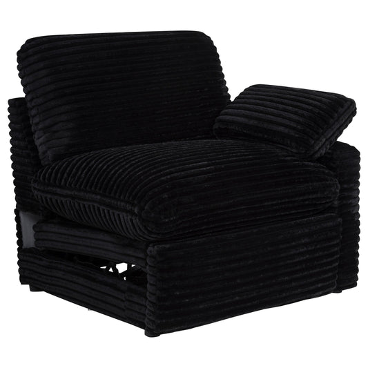  Coaster Furniture Collins 610360RRP Modular RAF Power Recliner - Black IMAGE 1