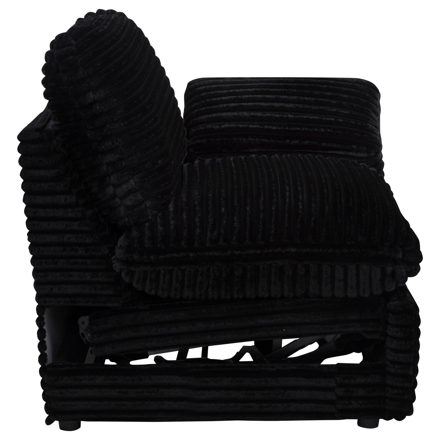 Coaster Furniture Collins 610360RRP Modular RAF Power Recliner - Black IMAGE 4