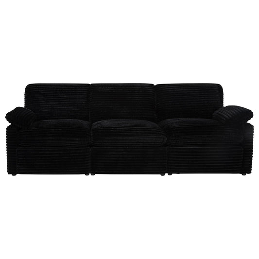  Coaster Furniture Collins 610361P Modular Power Sofa - Black IMAGE 1
