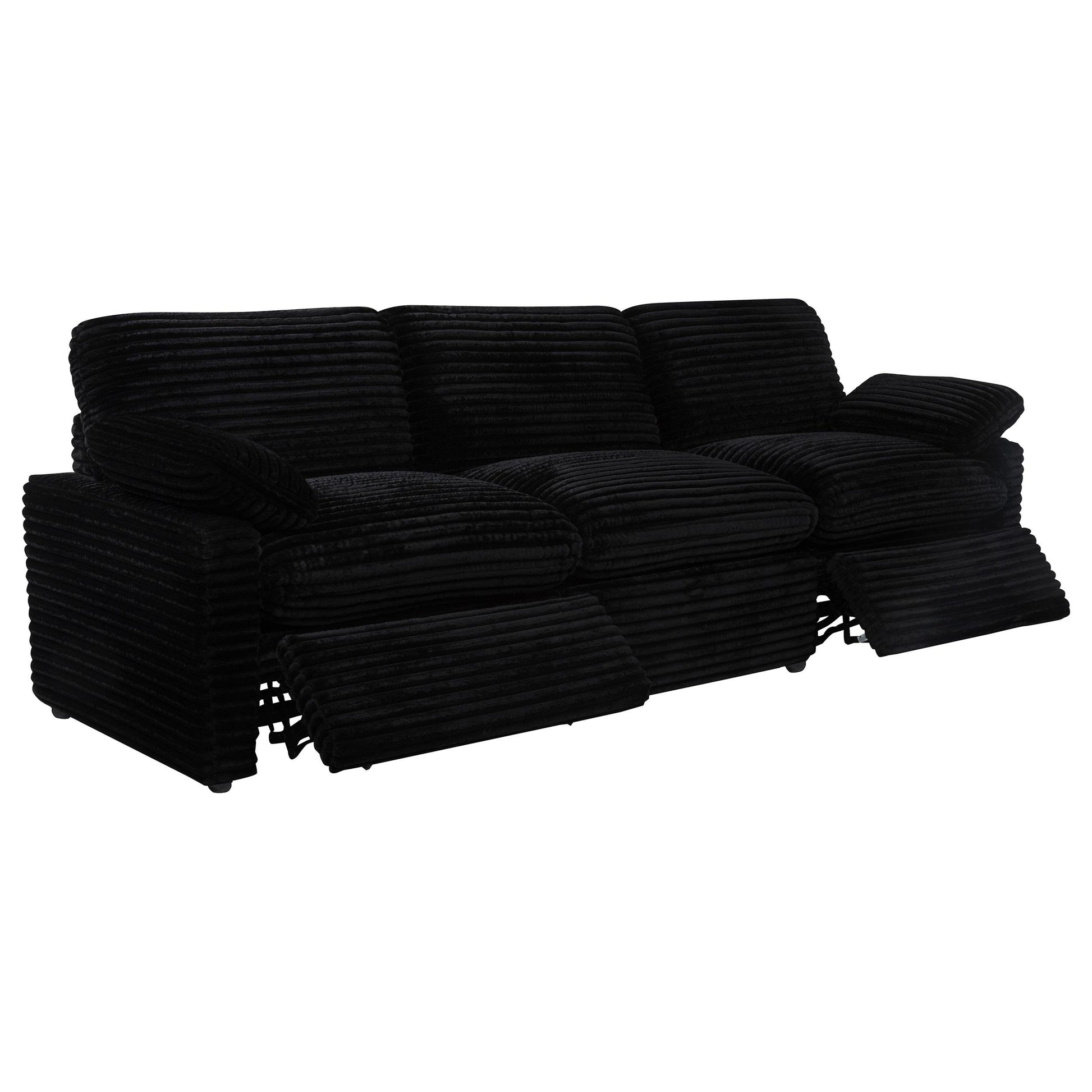  Coaster Furniture Collins 610361P Modular Power Sofa - Black IMAGE 11