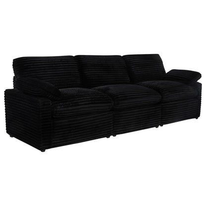  Coaster Furniture Collins 610361P Modular Power Sofa - Black IMAGE 2