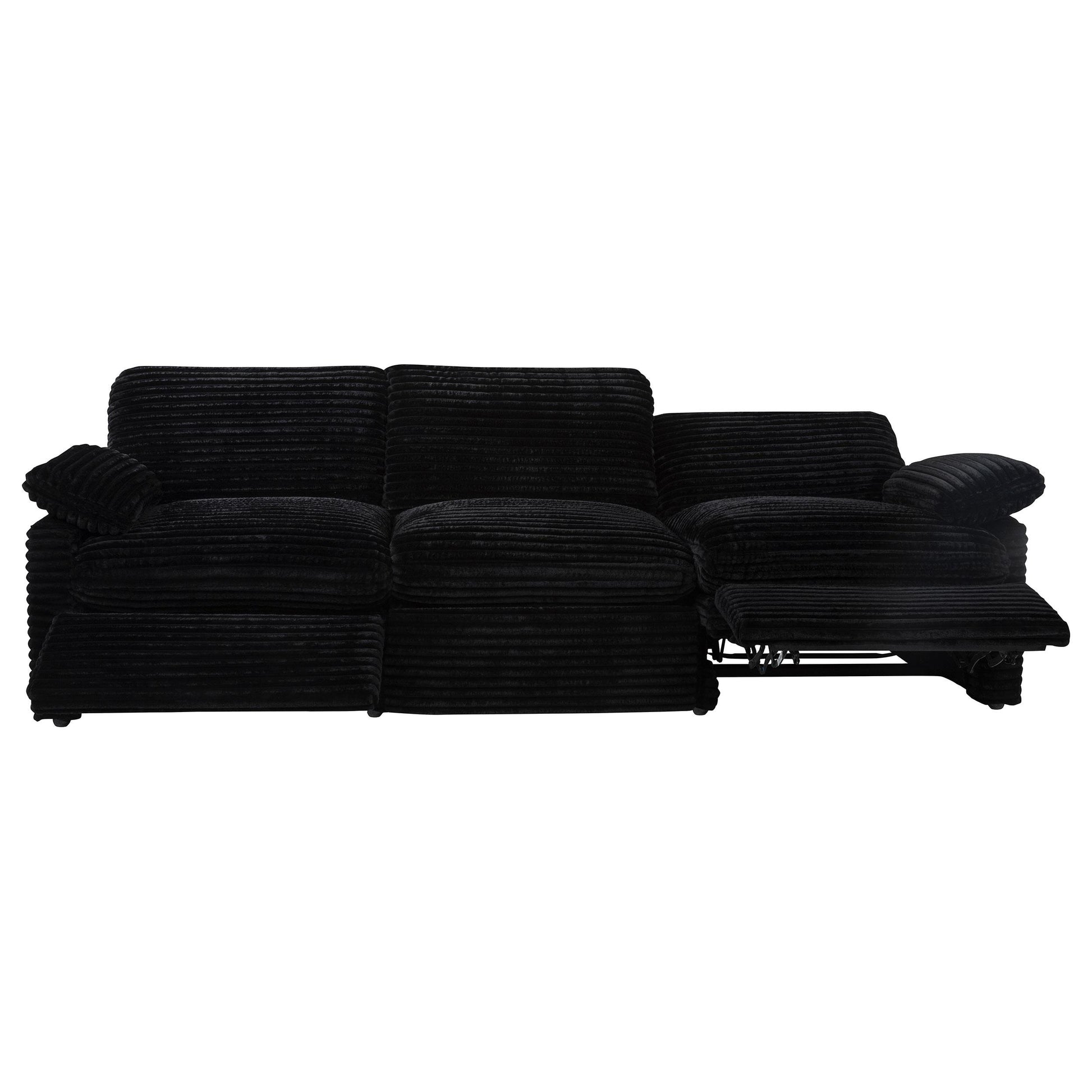  Coaster Furniture Collins 610361P Modular Power Sofa - Black IMAGE 3